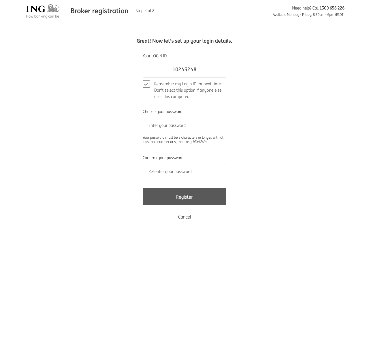Login flow sketch 3