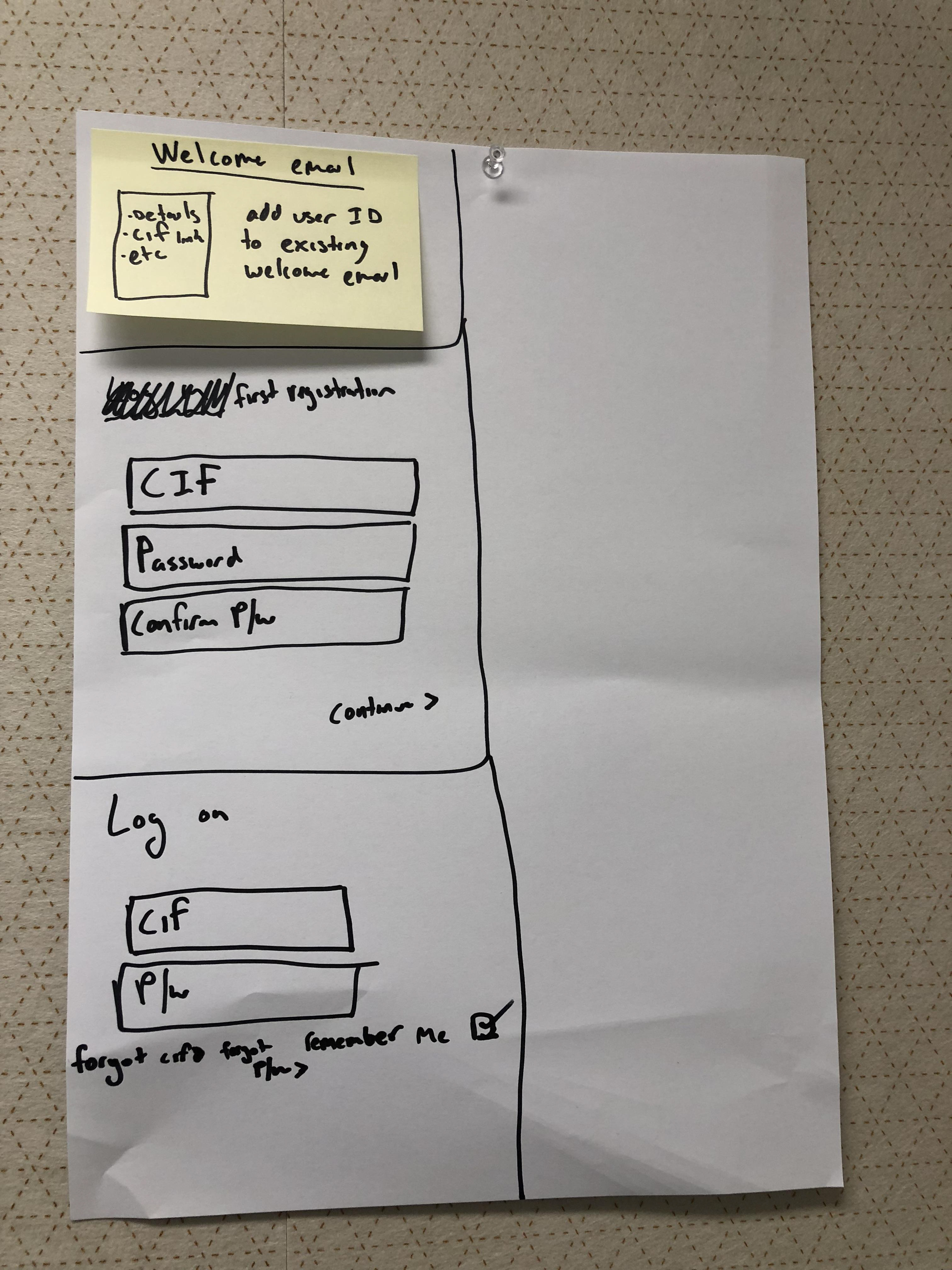 Registration flow sketch 5