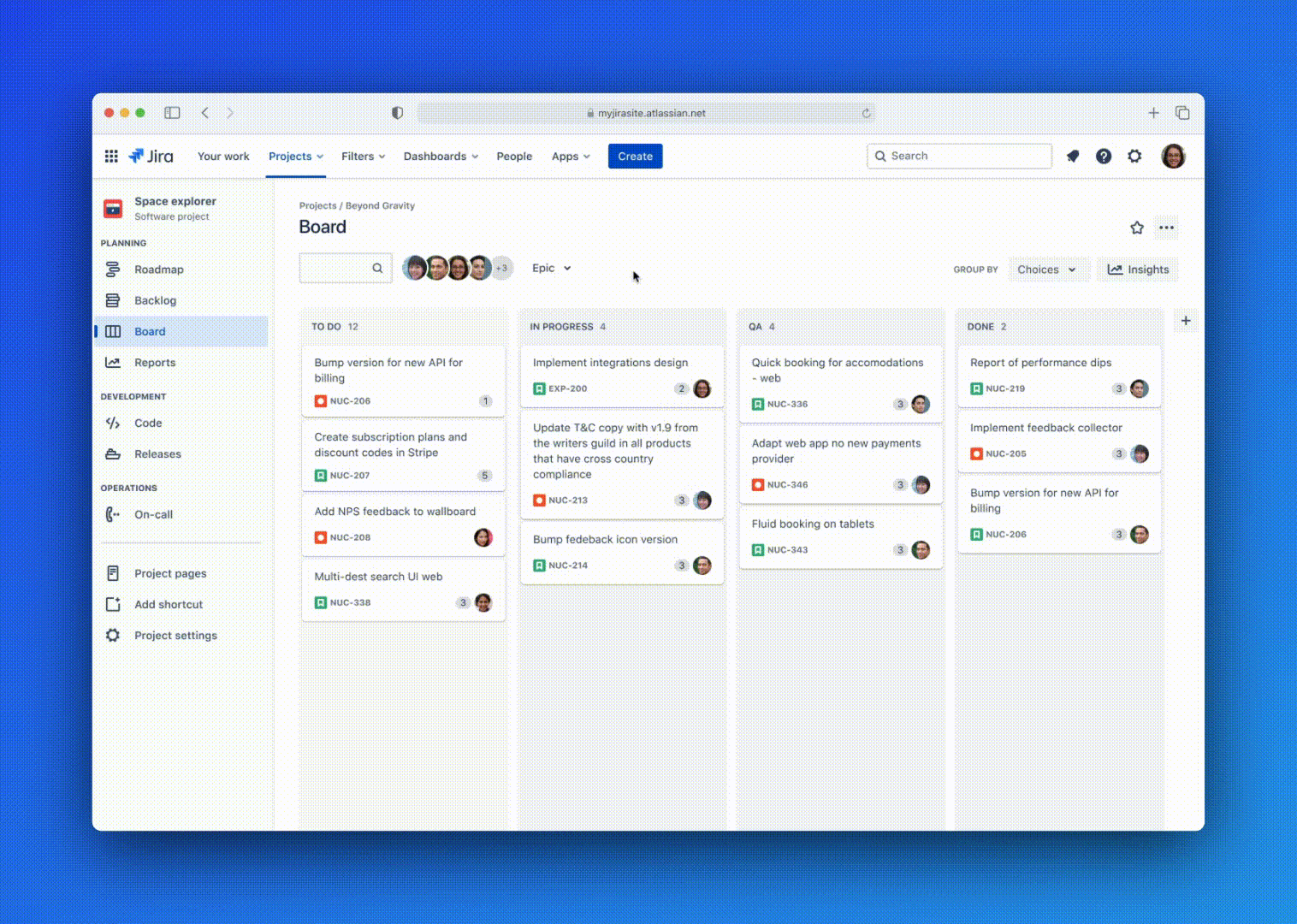 Before: cluttered vertical sidebar with up to 14 tabs including board, list, calendar, timeline and more