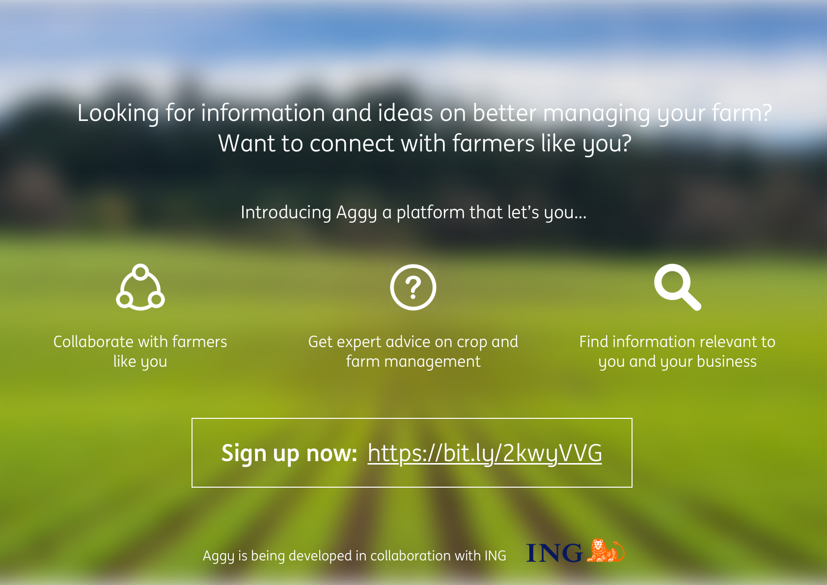 Aggy flyer in English — Looking for information and ideas on better managing your farm?