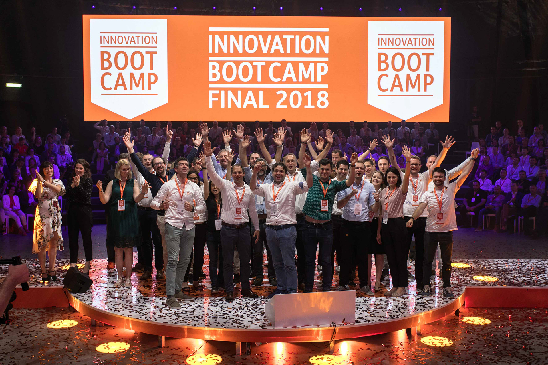 Final group photo at the Innovation Bootcamp final