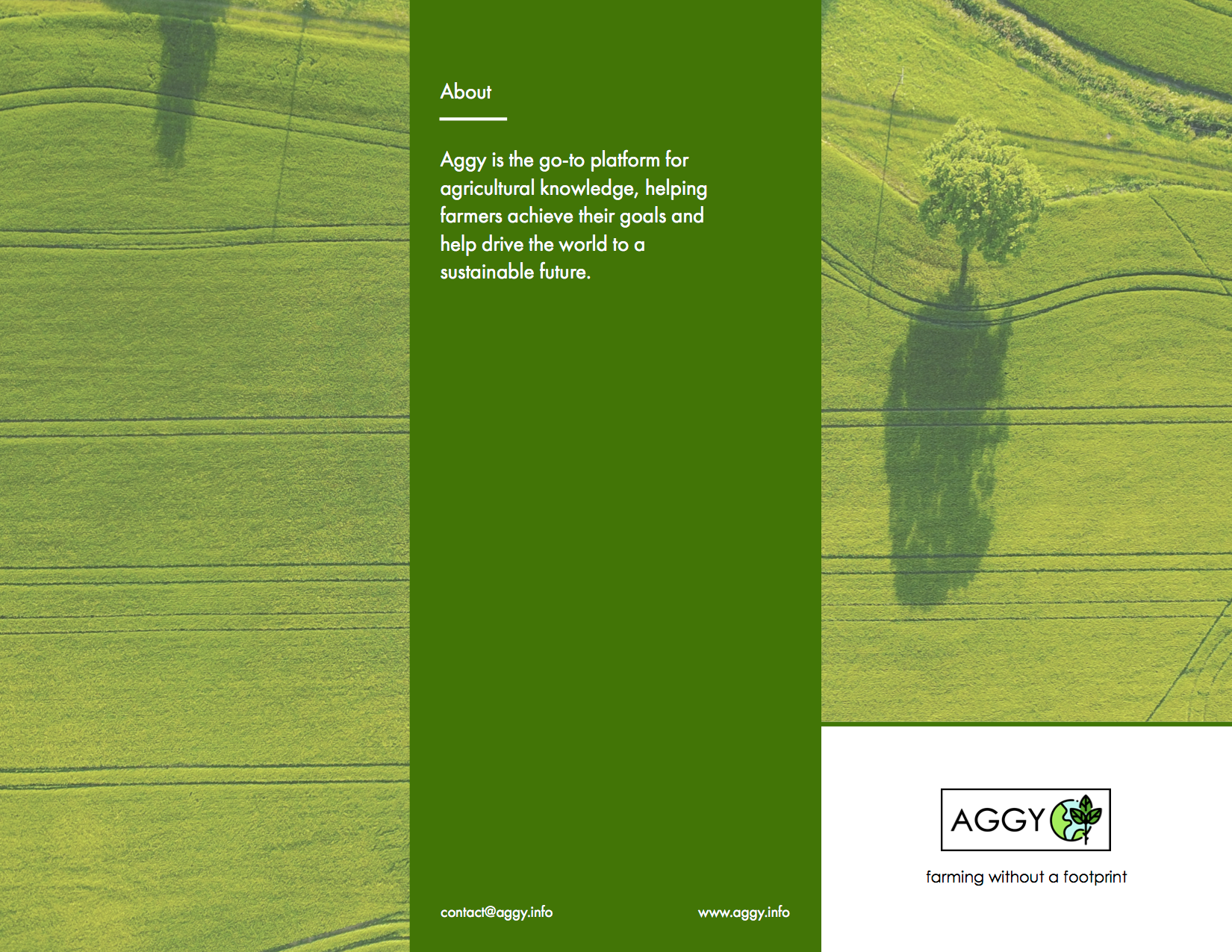 Aggy leaflet front cover