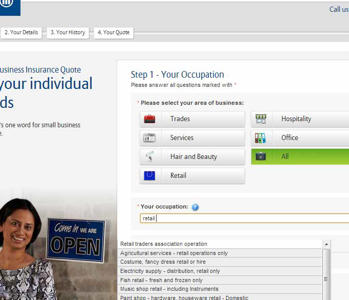 GIO Workers Compensation Online — ANZSIC search interface