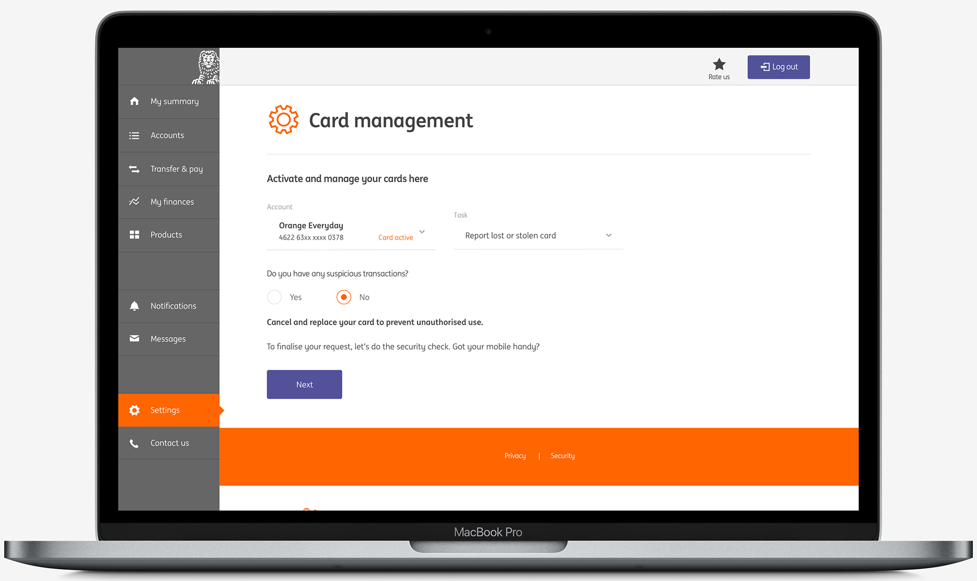 Project overview and early content for report lost or stolen card initiative